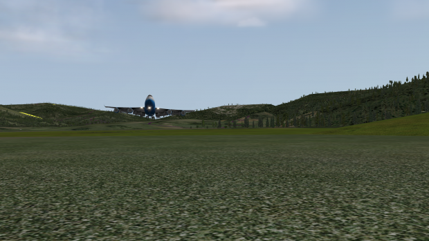 Anflug auf einen zu kleinen Flughafen